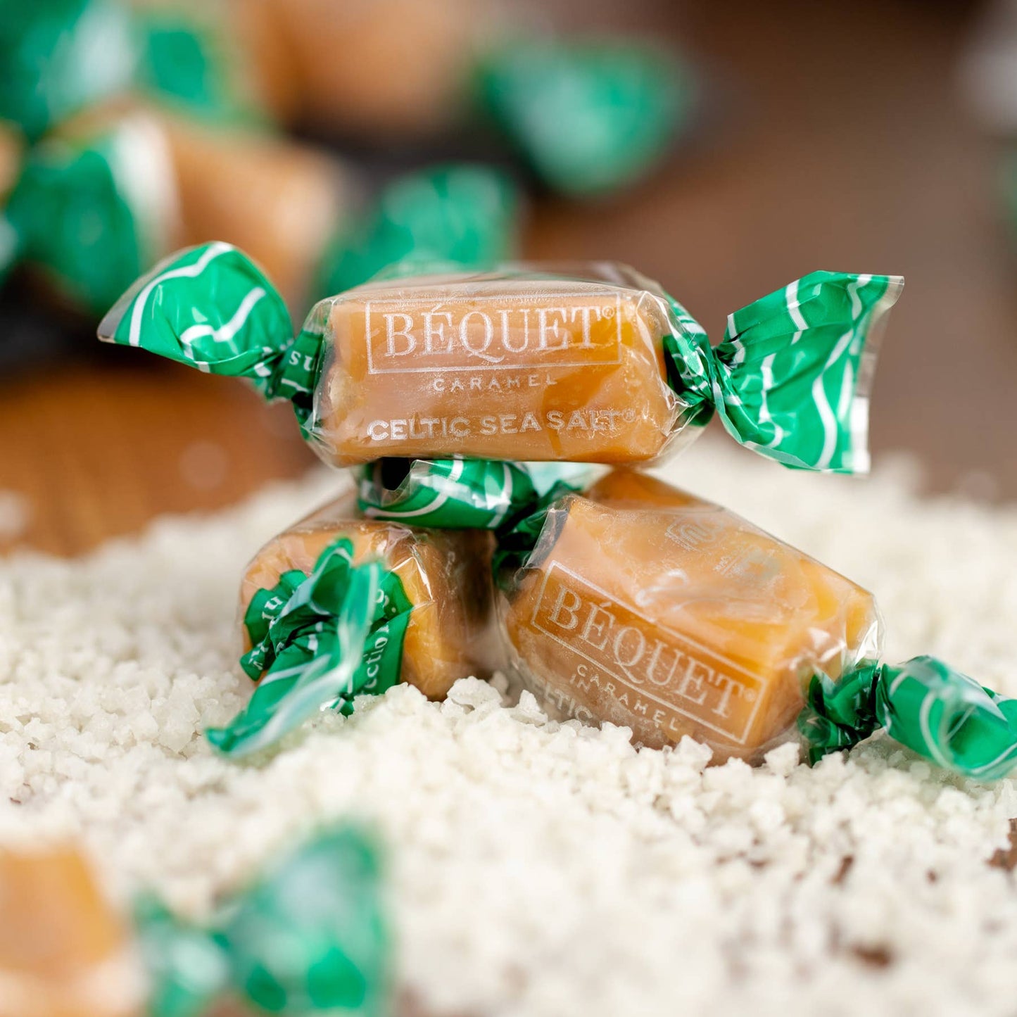 Béquet Gourmet Caramel 8 oz Gift Bag: Celtic Sea Salt