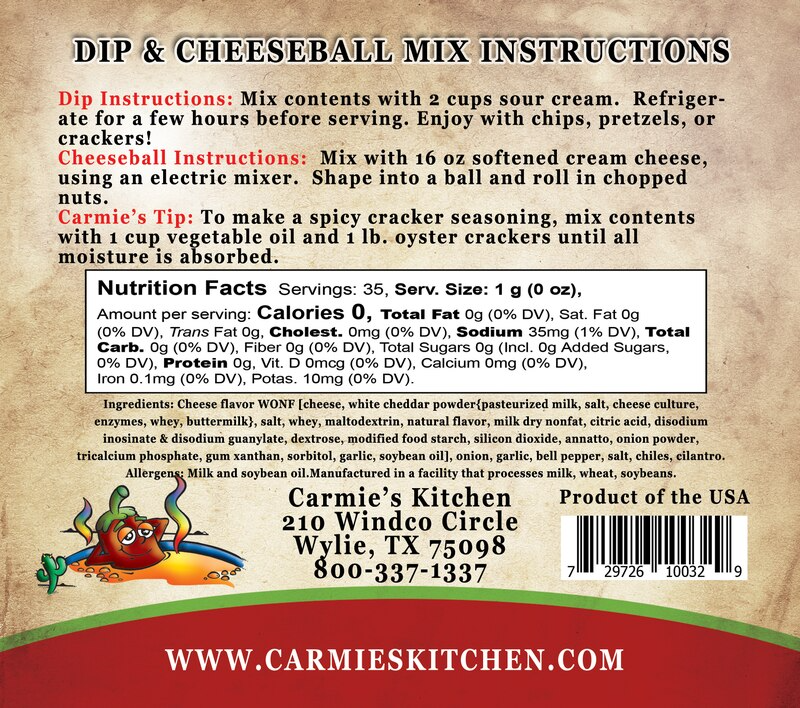 Chipotle Cheddar Dip Mix