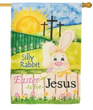 Easter is for Jesus Suede Flag