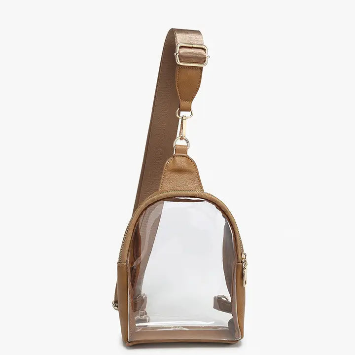 Ellen Clear Sling Bag w/ Guitar Strap