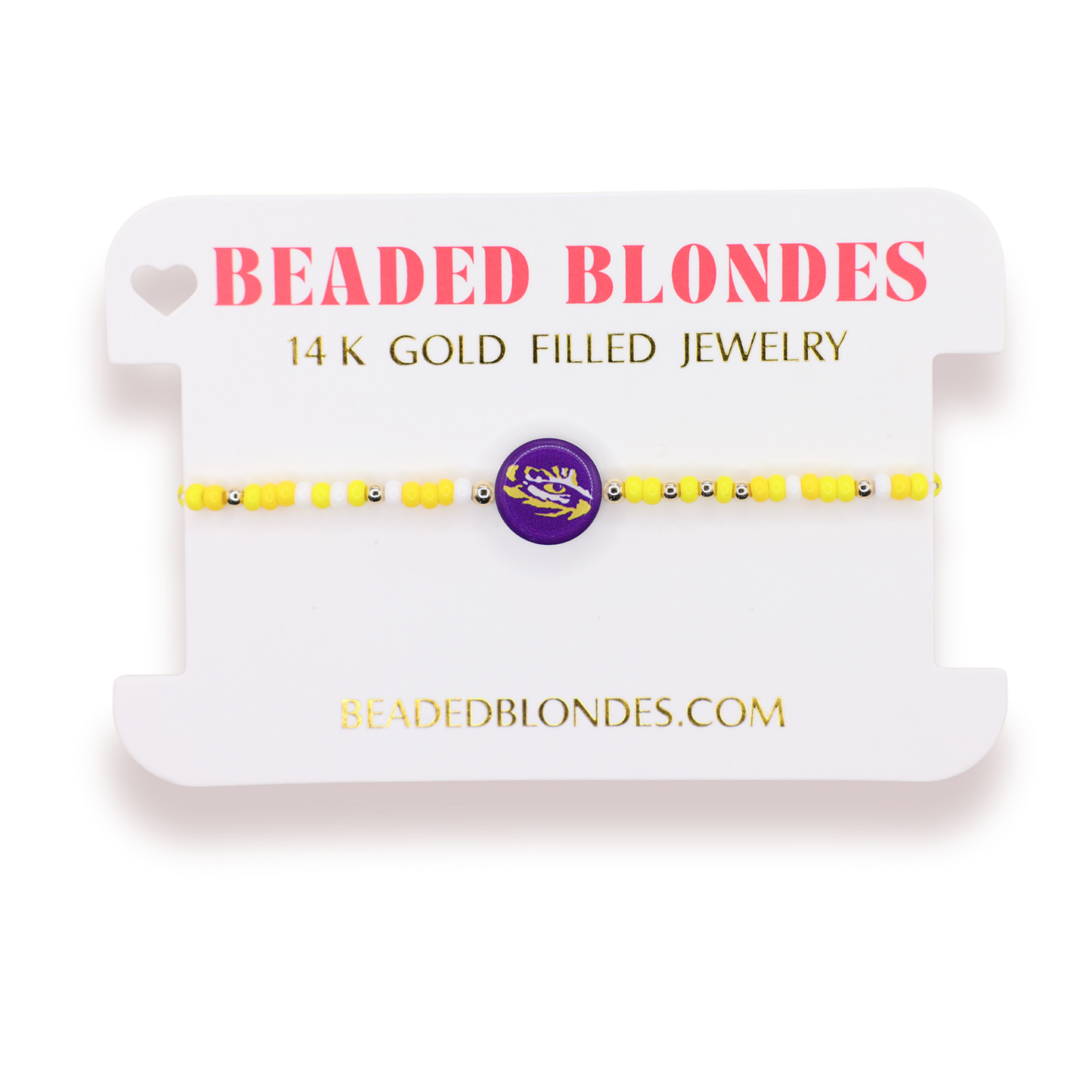 LSU Logo Flip Bracelet: Standard 6.75 Inch