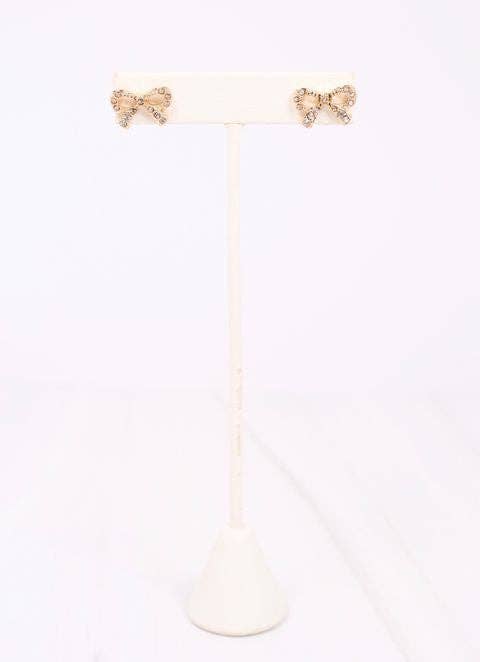 Crosbee CZ Bow Earring