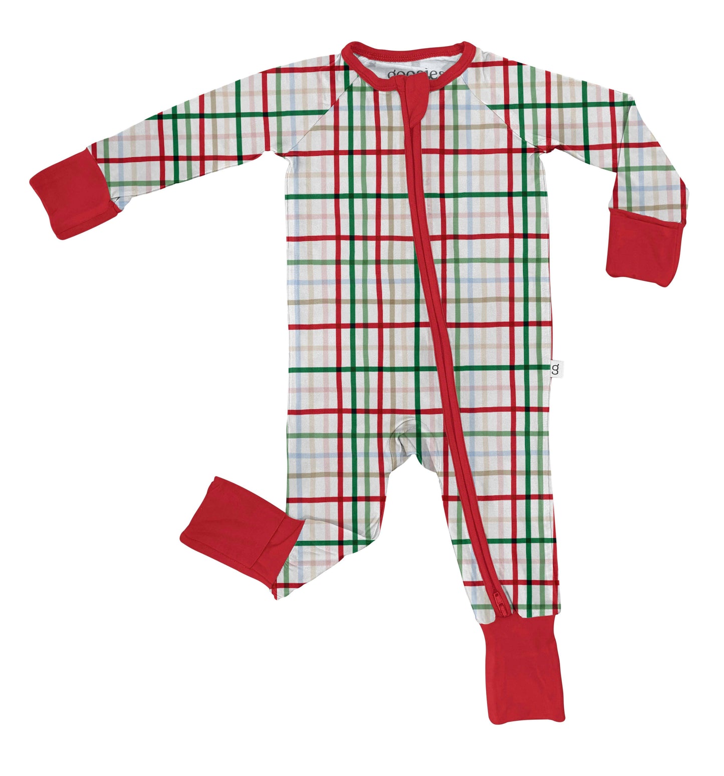 Festive Plaid - LS Convertible Zip PJ
