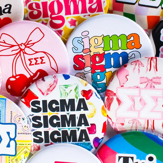 Assorted Sorority Buttons