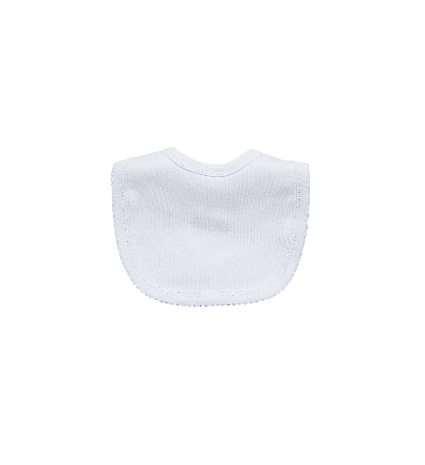 Bib - Picot Outside: White w/ White Trim