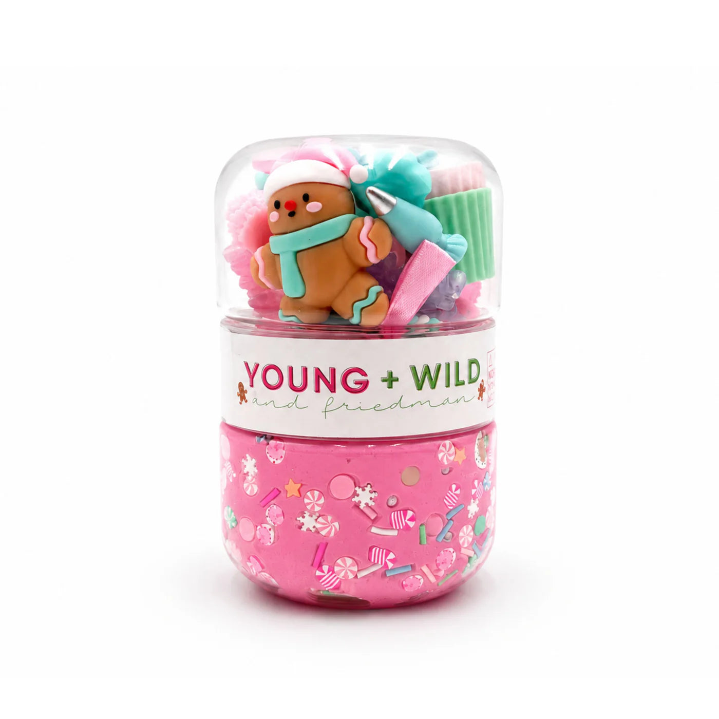 PREORDER Holiday Grab & Go Dough Jars- Pastel Gingerbread