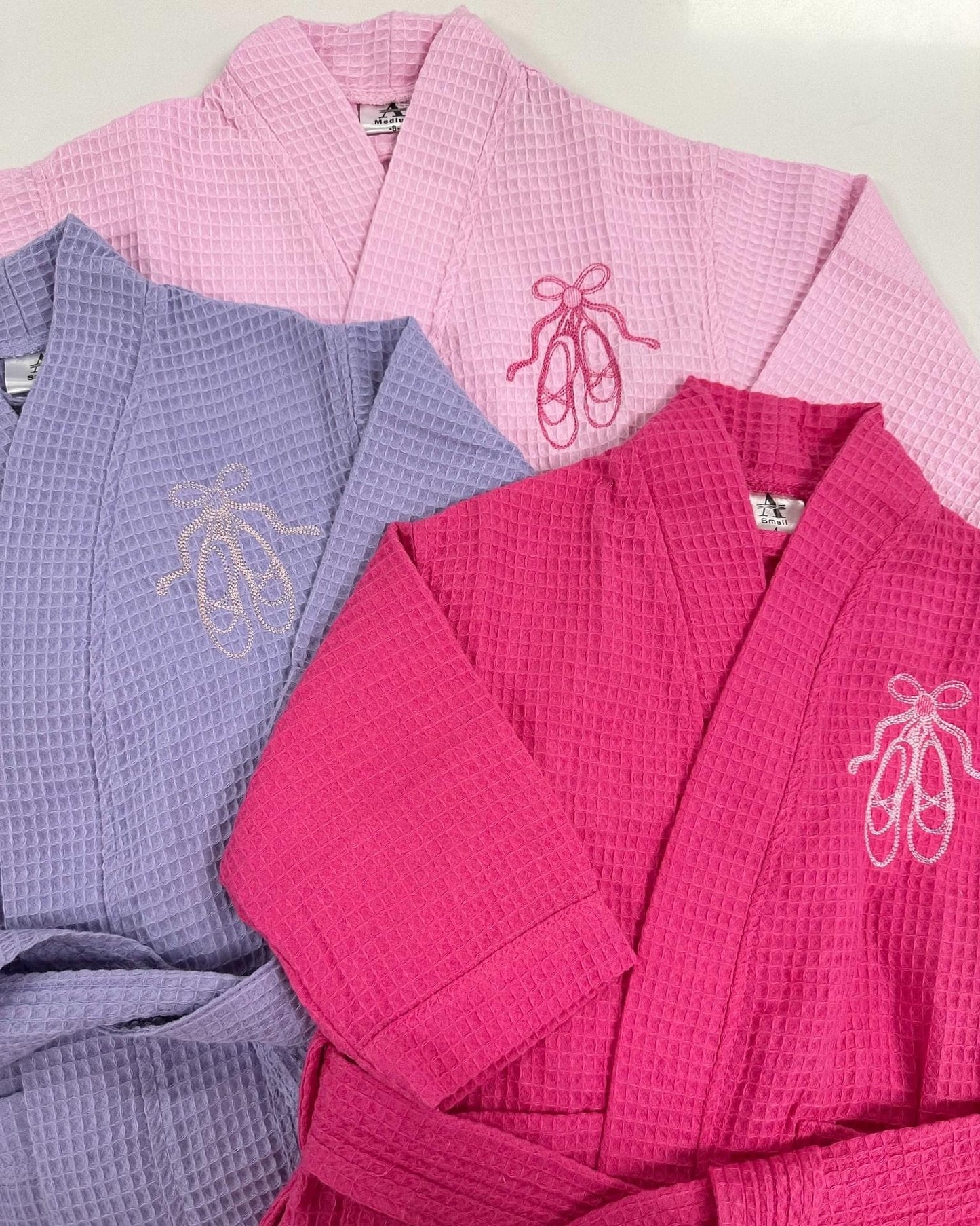 Children’s Robe with Ballet Slipper Embroidery