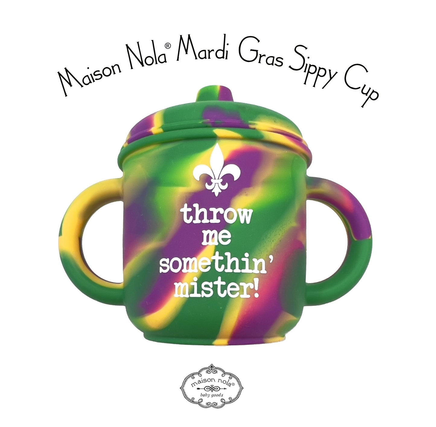 Maison Nola Mardi Gras Silicon Cup