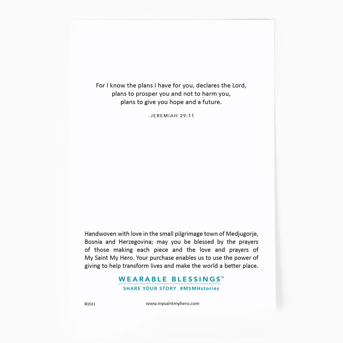 New Beginnings Benedictine Blessing Bracelet