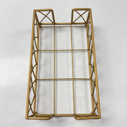 Paper Guest Towel Metal Caddy Arch Matte Gold