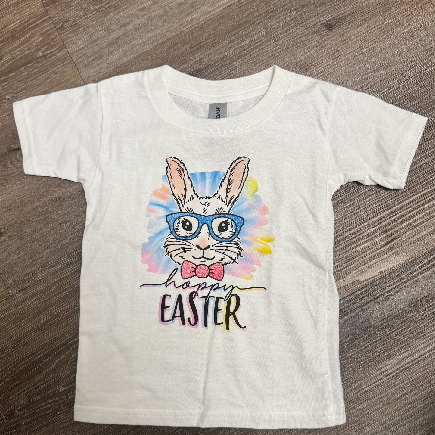 Happy Easter Bunny w/ Glasses Toddler Tee 3T