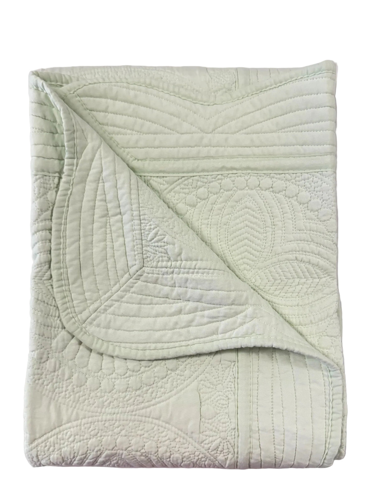 Heirloom Baby Quilt - Embroidered Baby Blanket