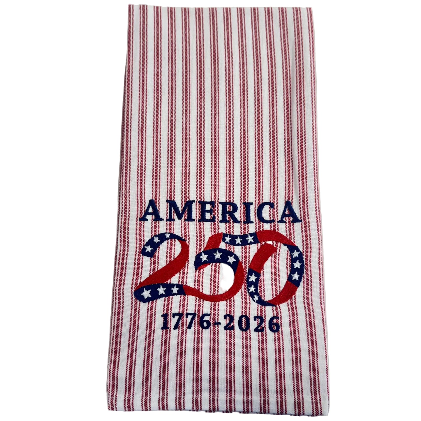 250 Years Towel Red Ticking