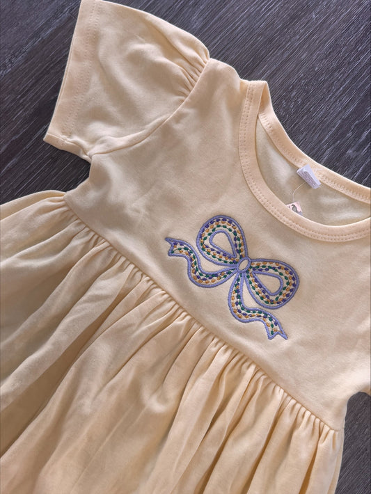 Bow Embroidered Mardi Gras Dress