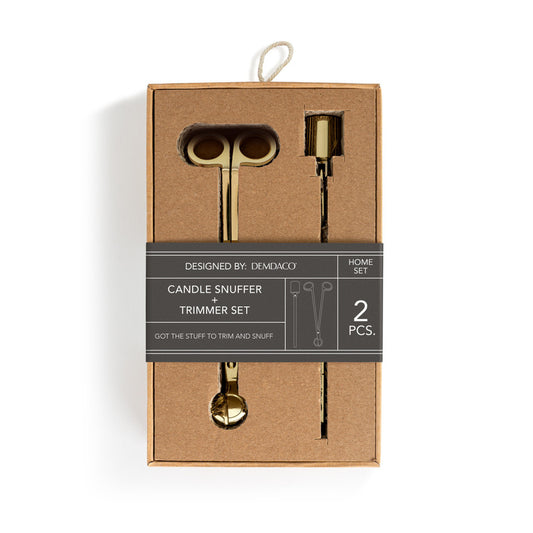Candle Snuffer & Trimmer Set- Gold