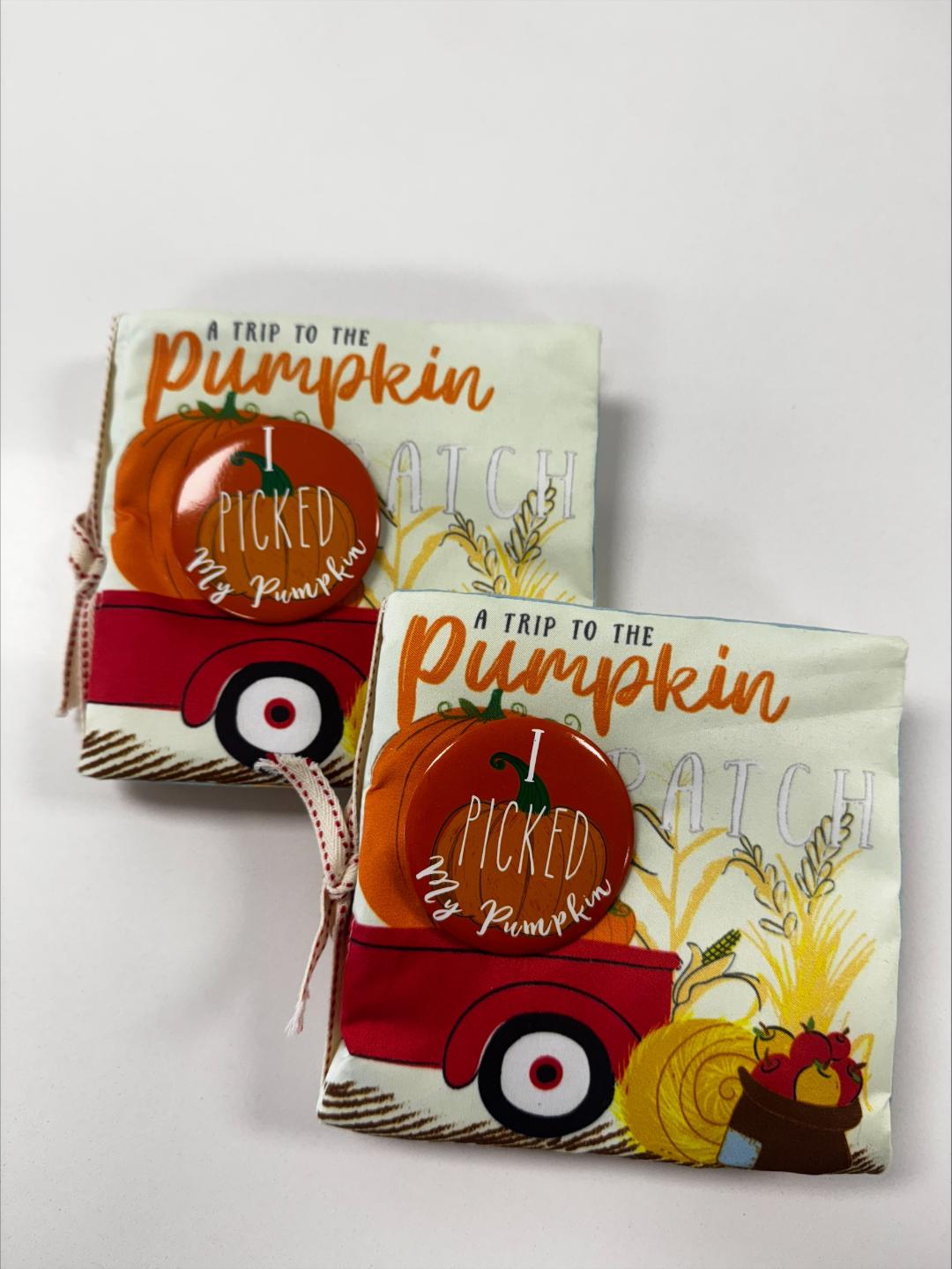 Pumpkin Patch Book with Pin