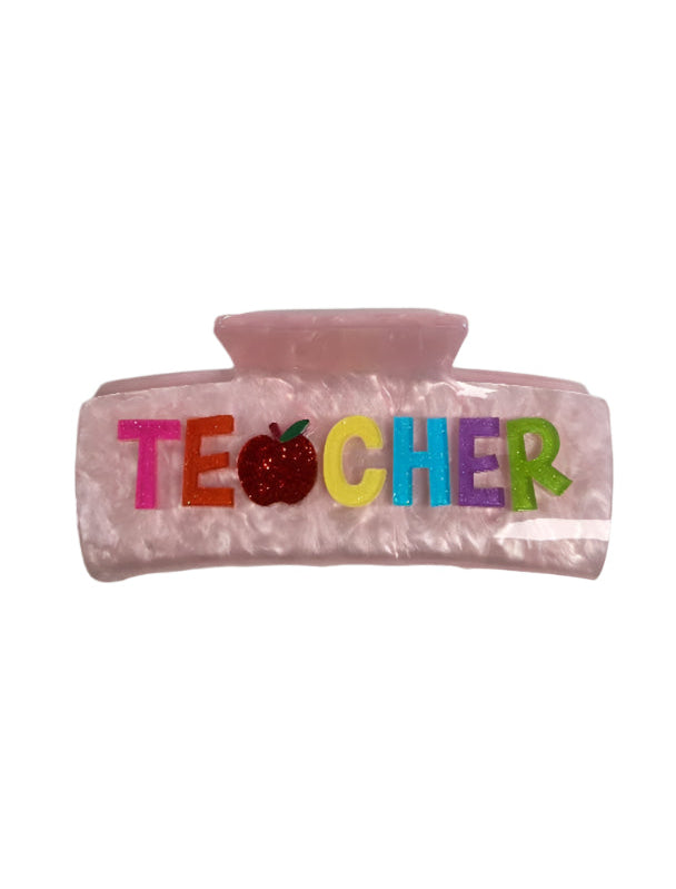 Acrylic Teacher Claw Clip