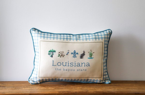Gingham Louisiana Pillow