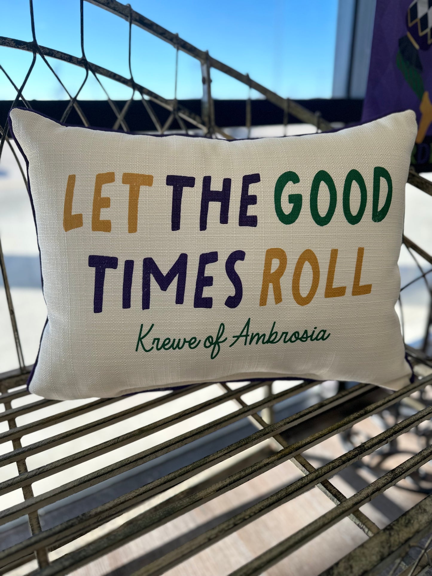 Krewe of Ambrosia Pillow