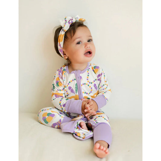 Mardi Gras Zipper Sleeper