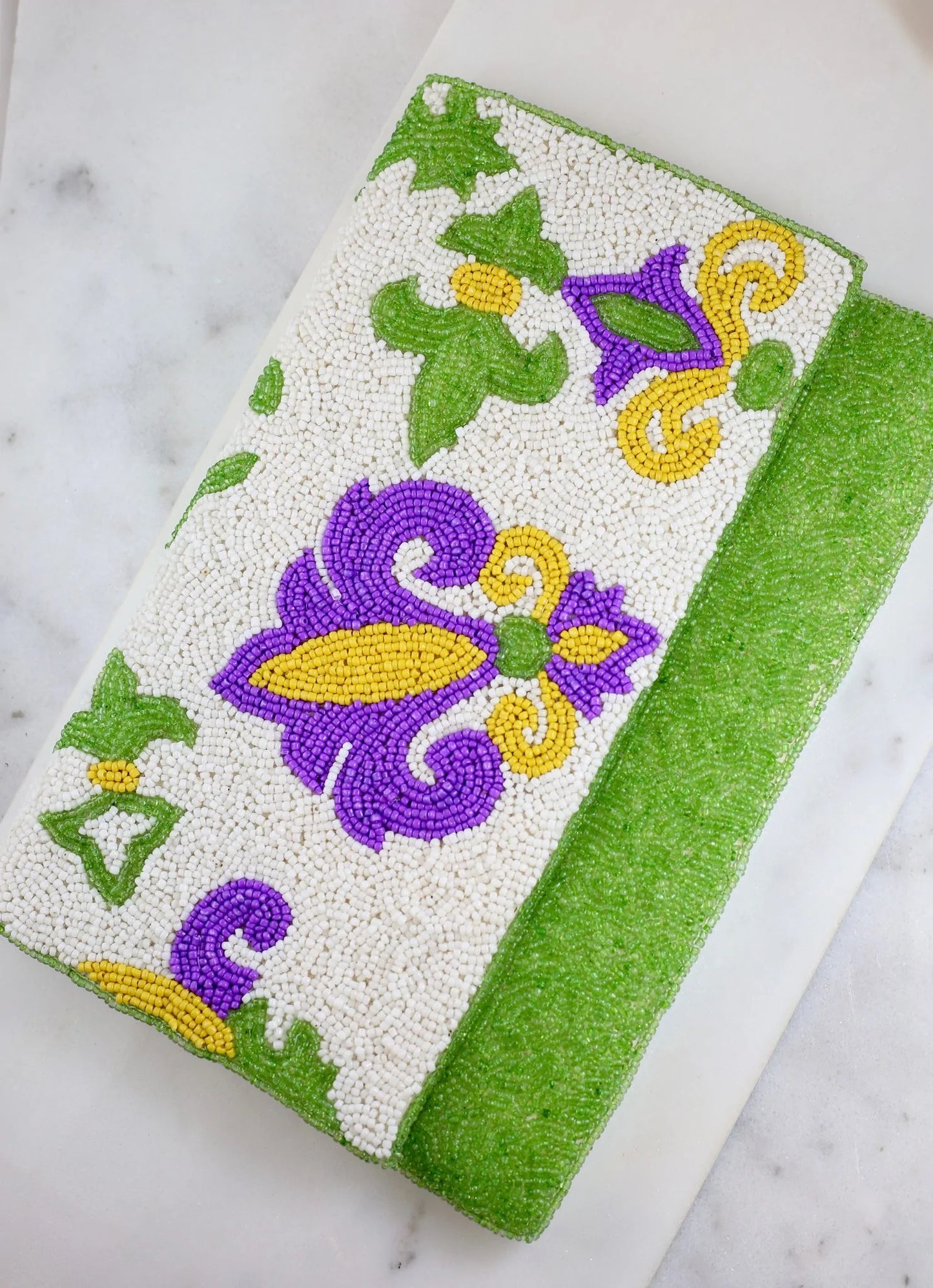 Francine Fleur De Lis Beaded Crossbody