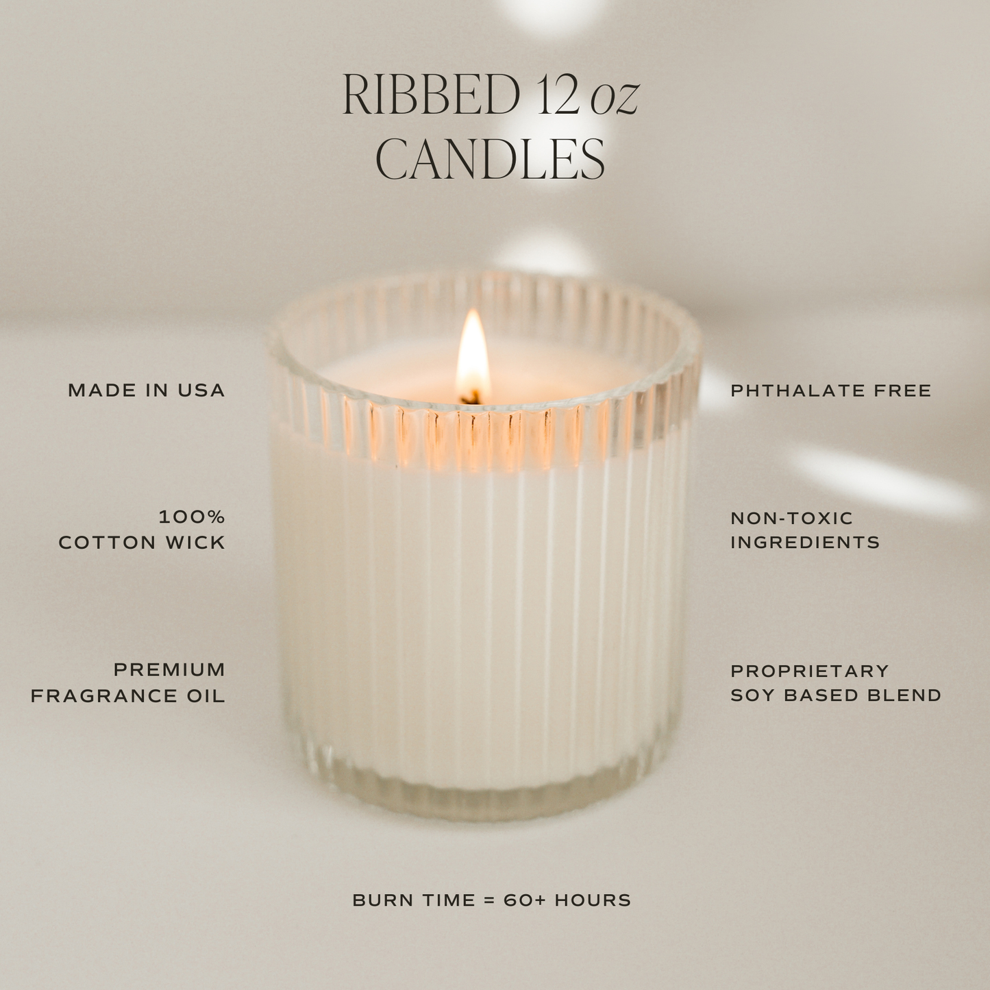 Best Mom Ever Soy Candle - Ribbed Glass Jar