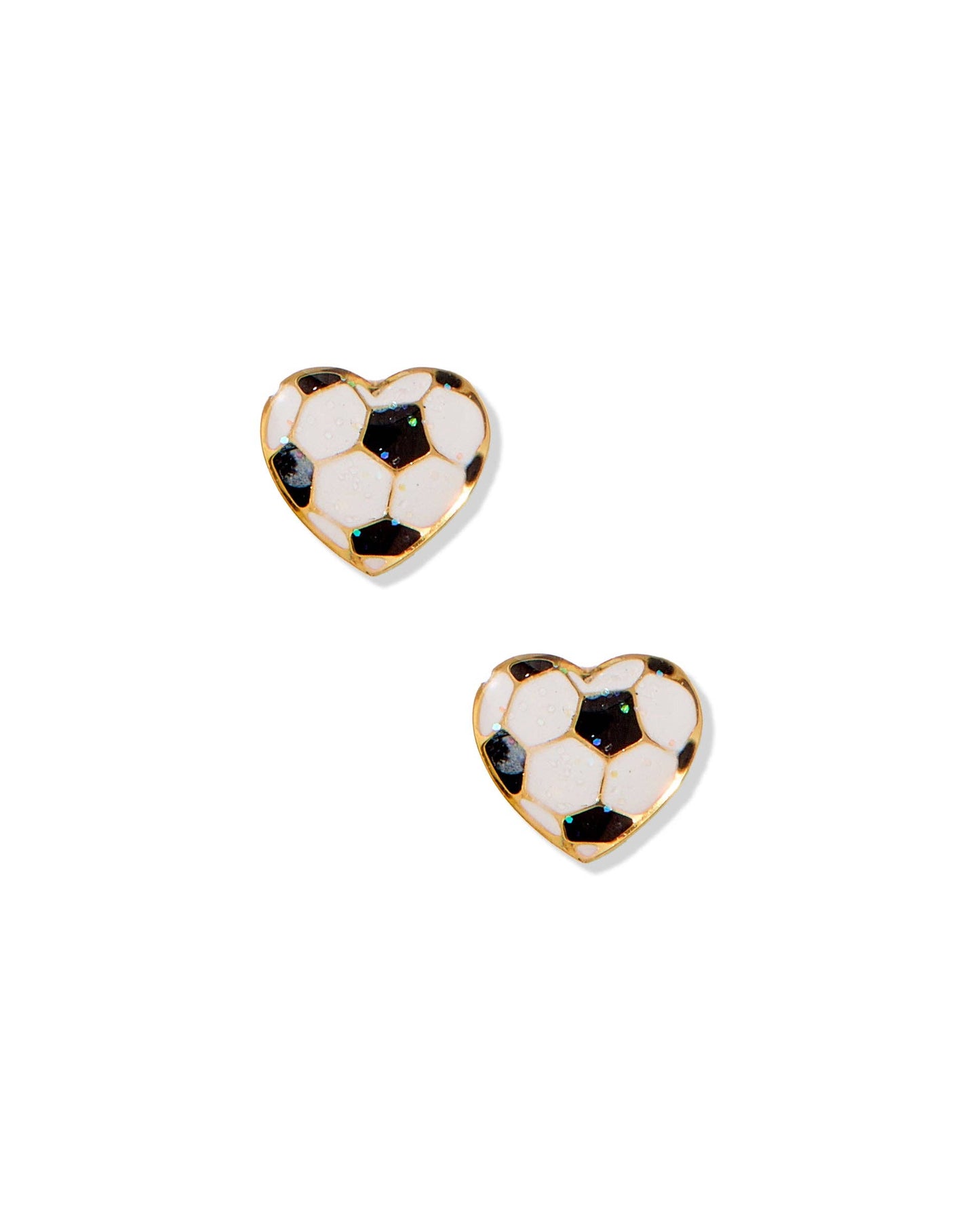 Soccer Screwback Stud Earrings