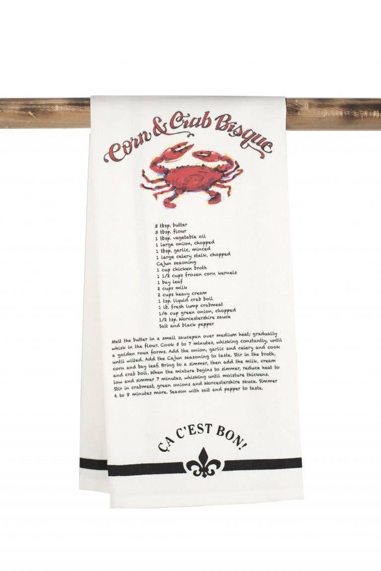 Kitchen Towel - Ca C'est Bon Corn and Crab Bisque