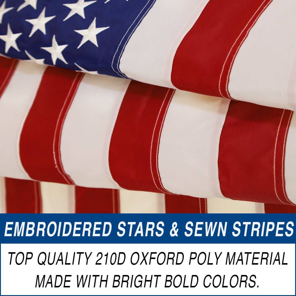 USA Embroidered Garden Flag 28.5x43.5in