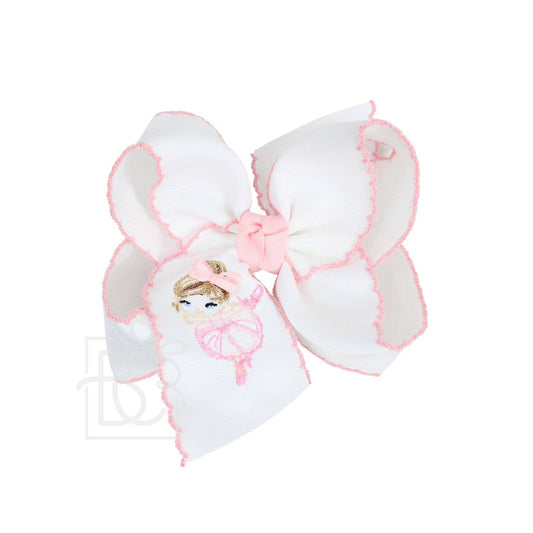 Embroidered Ballerina Bow