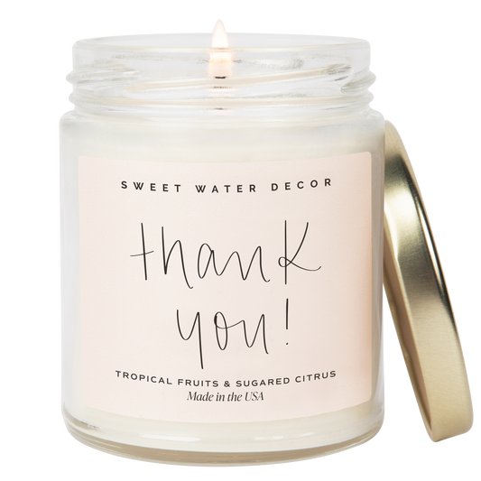 Thank You Candle | Tropical Fruits & Sugared Citrus