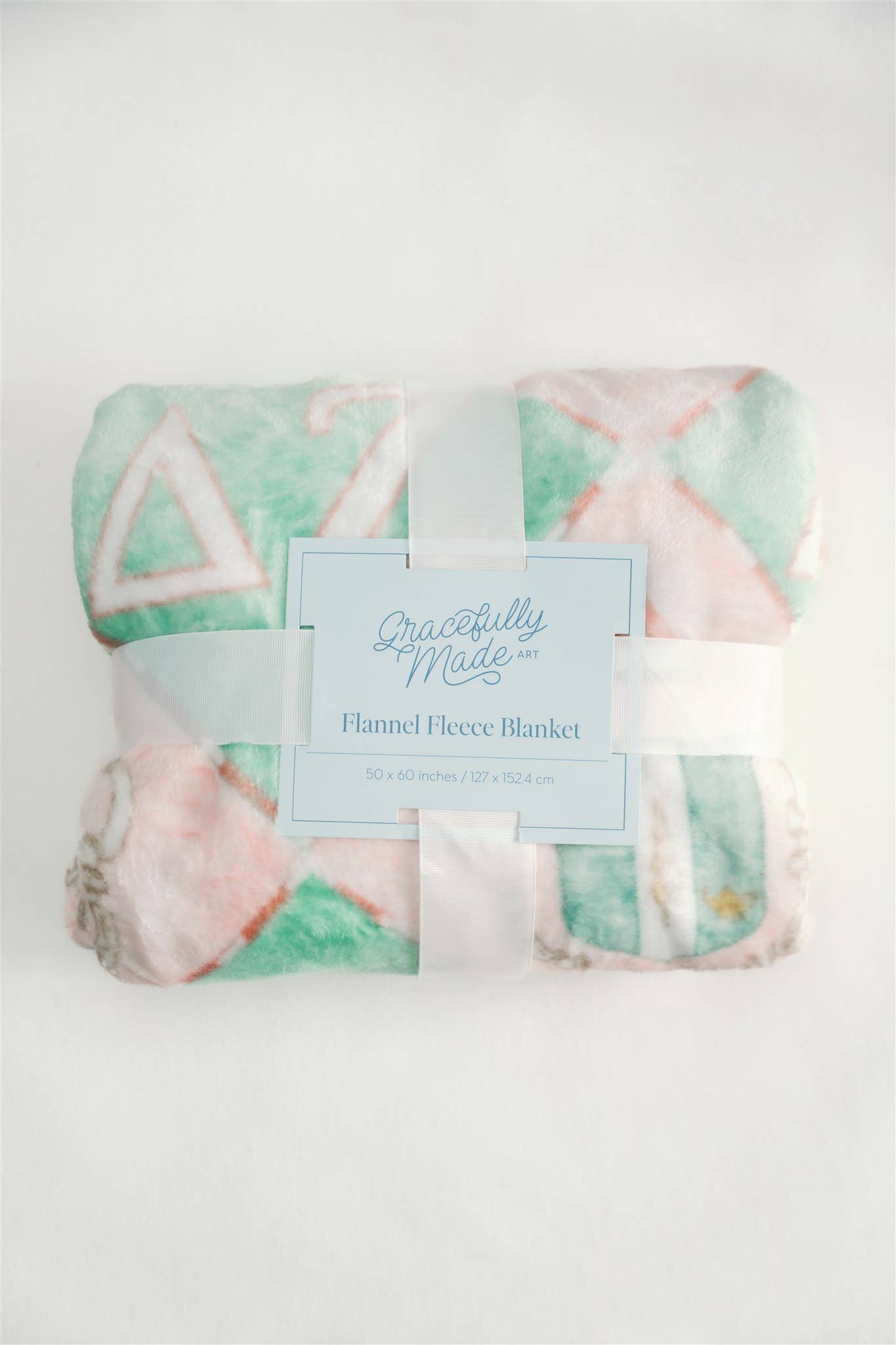 Delta Zeta Flannel Fleece Blanket