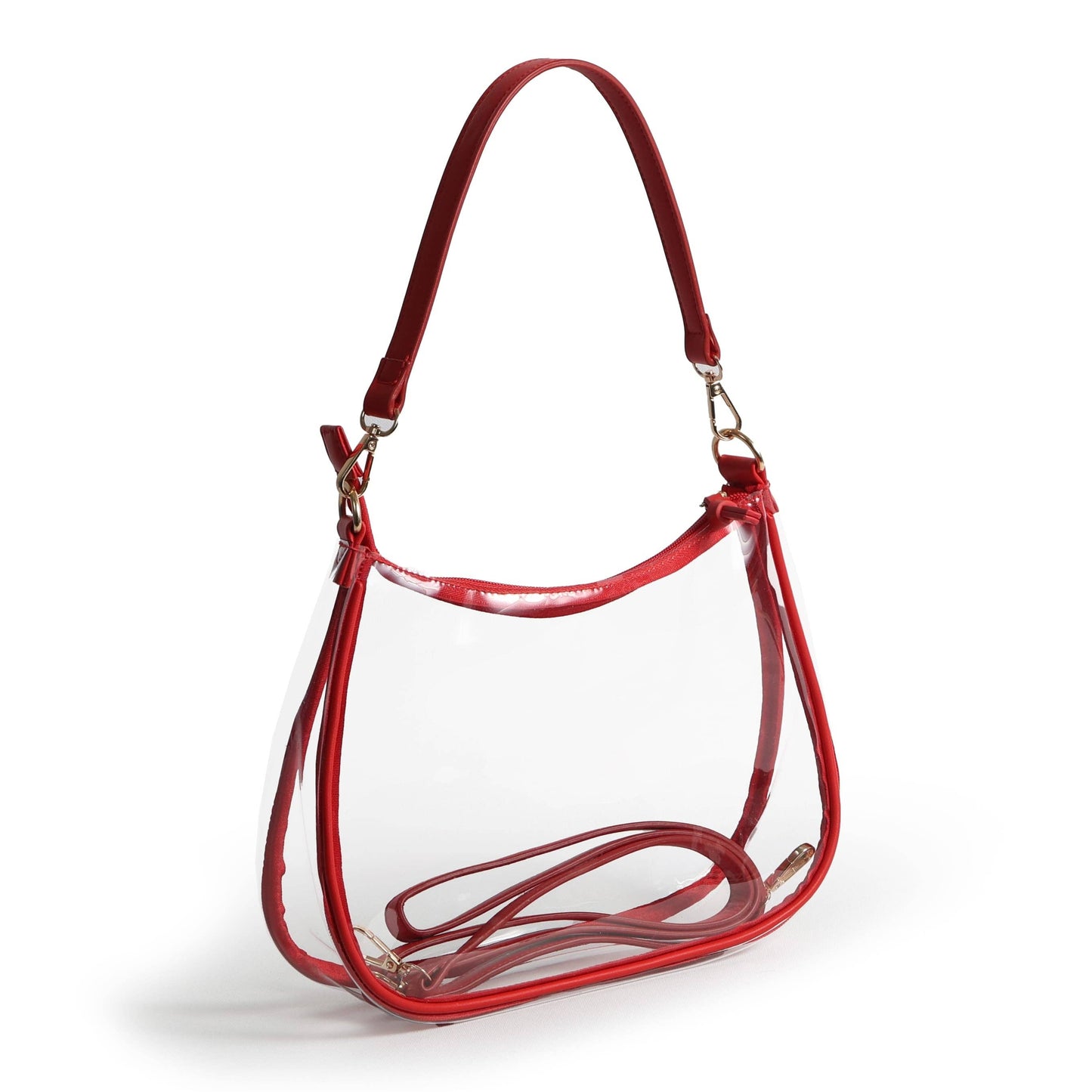 Cardinal Sara Clear Purse with Scarf