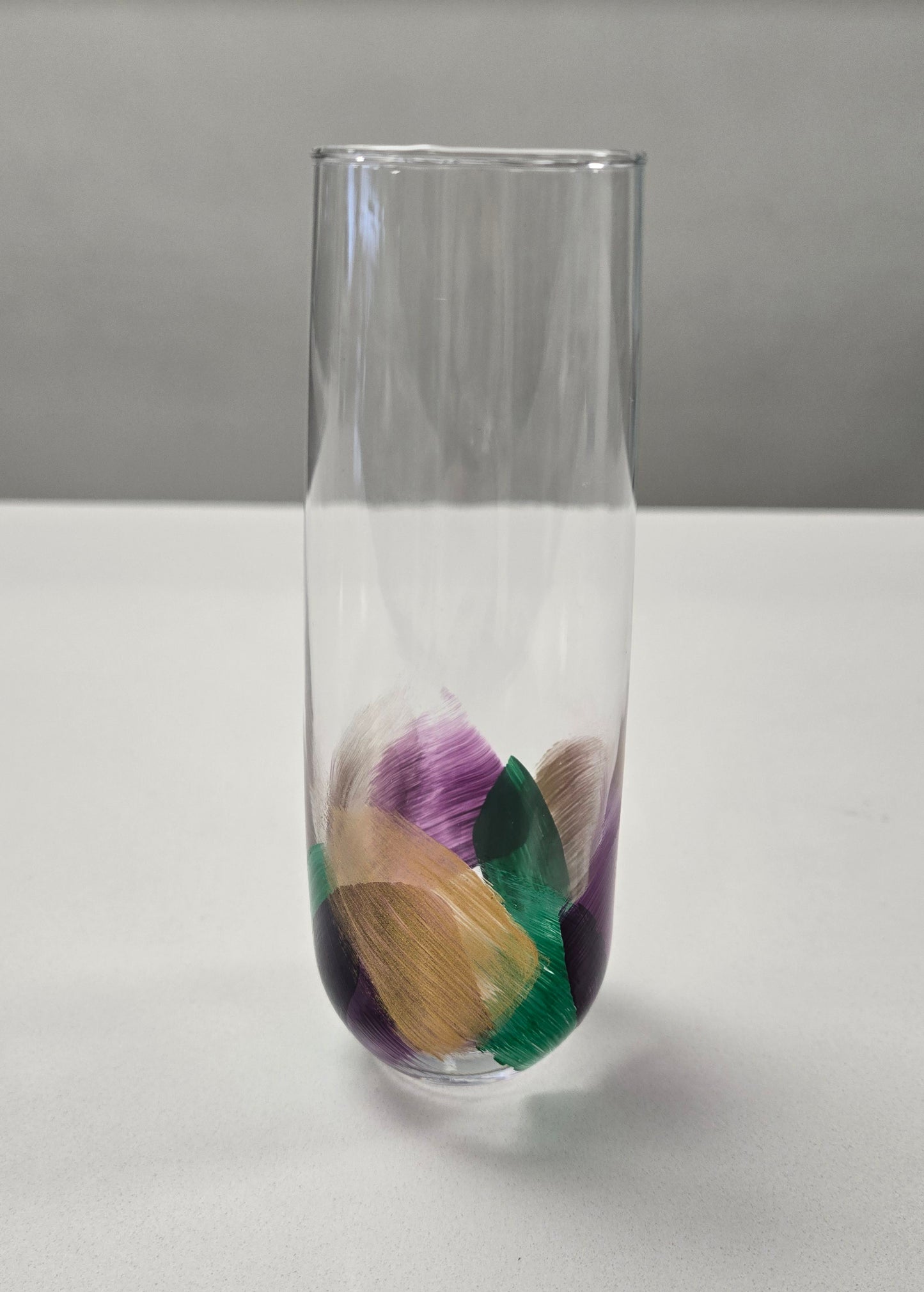 Hand Painted Mardi Gras Champagne Flute