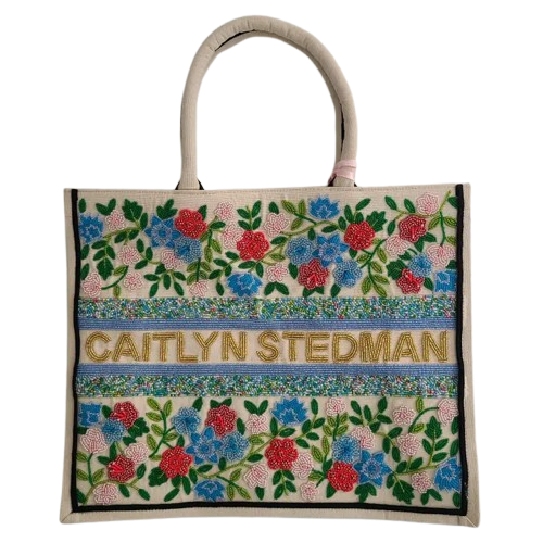 Beaded Customizable Tote