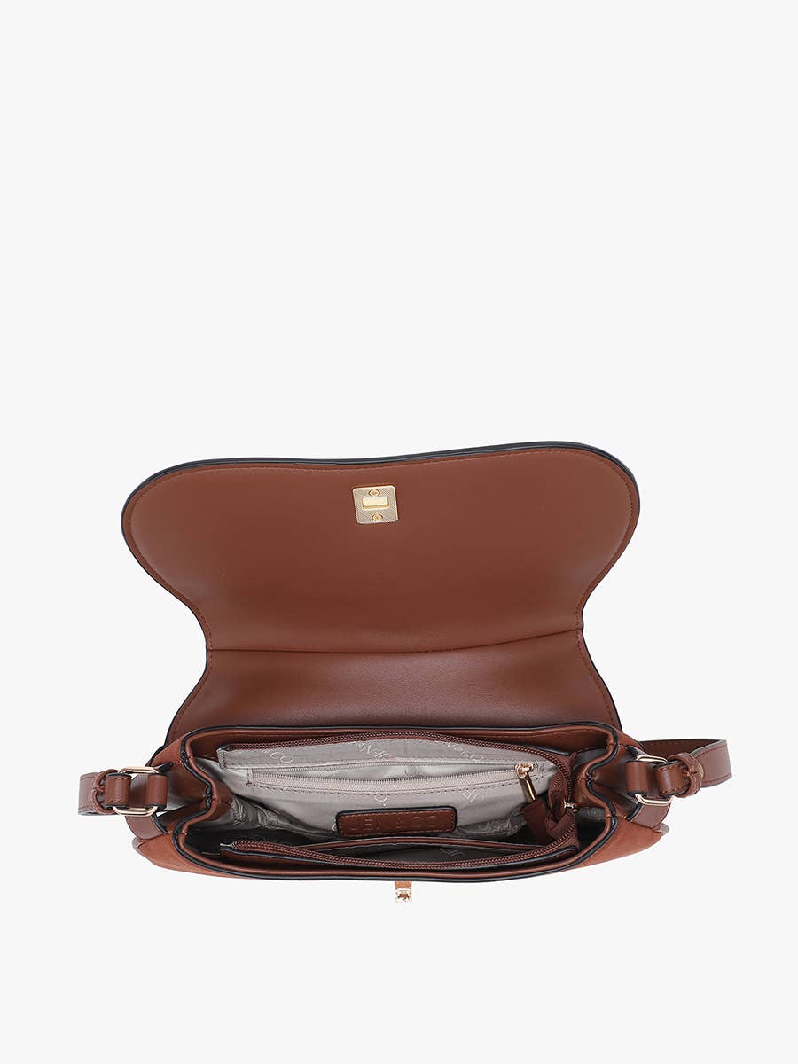 Quinn Faux Suede Shoulder Bag