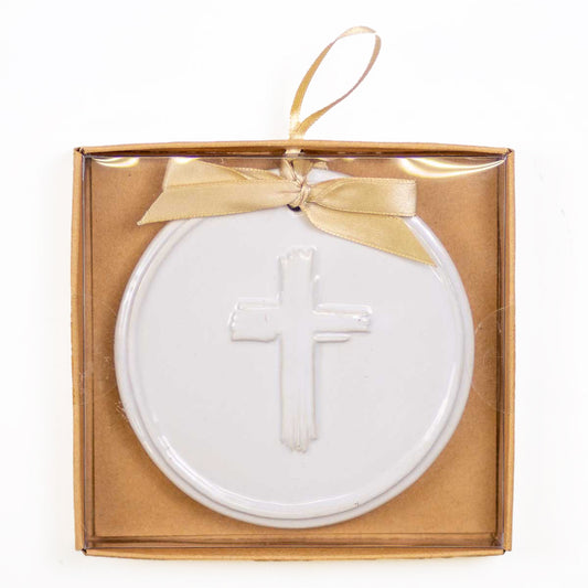 Embossed Cross Ornament