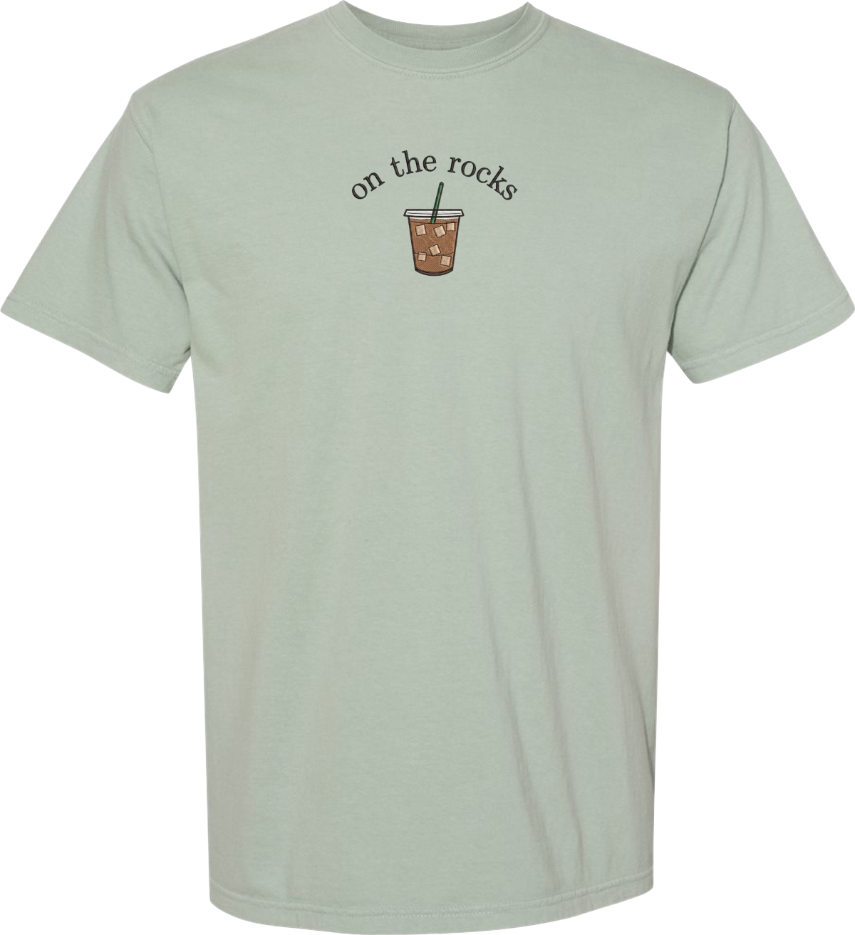 On The Rocks Embroidered Comfort Color Tee