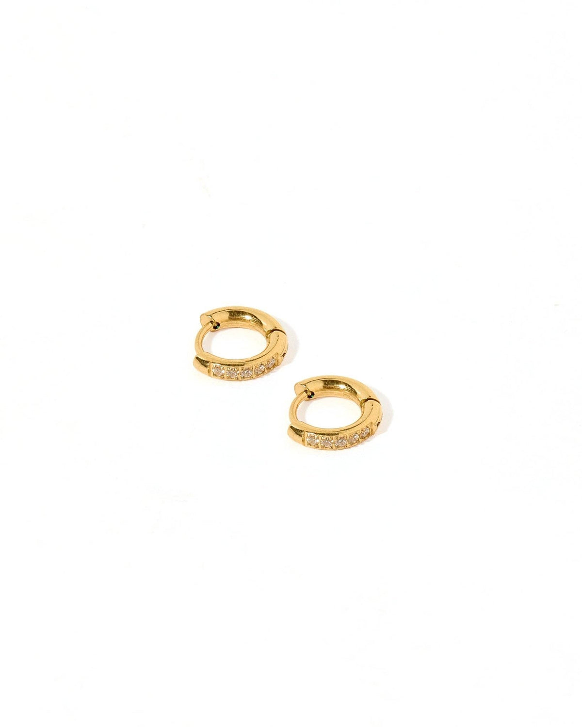 Scarlett Hoop Huggie Earring - Gold