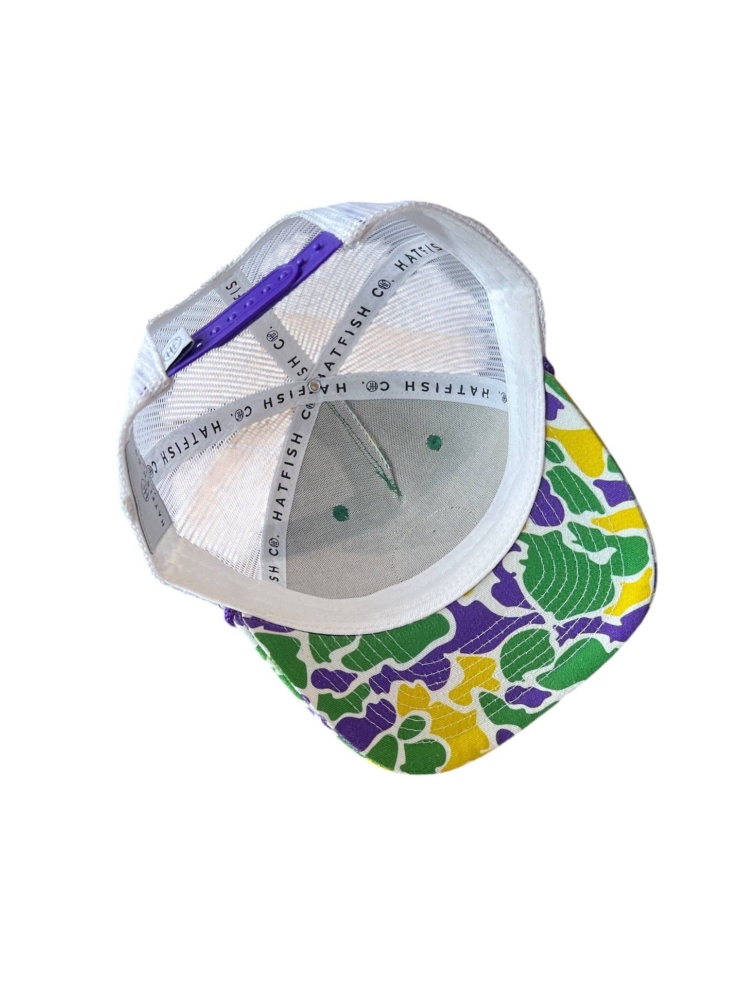 Youth Camo Mardi Gras Trucker Hat