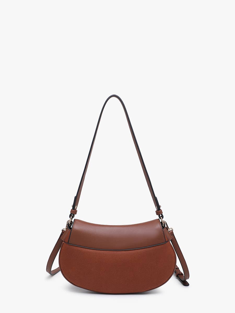 Quinn Faux Suede Shoulder Bag