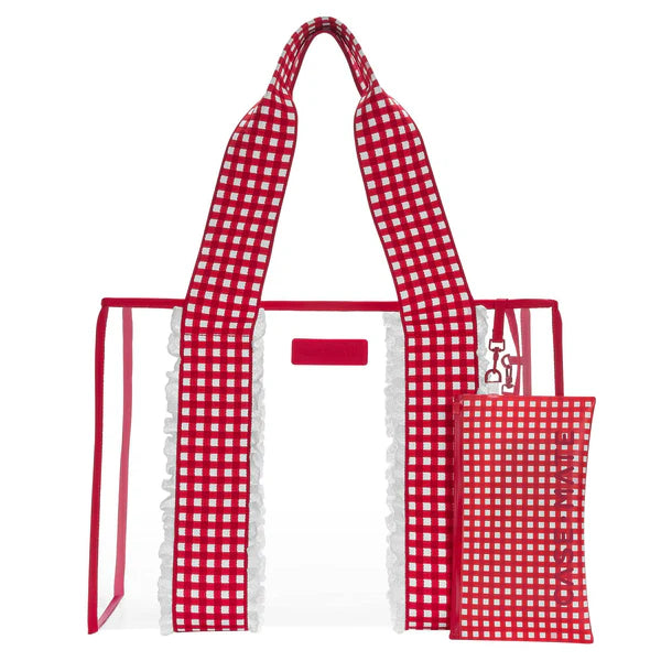 Case-Mate Cherry Eyelet Gingham Jelly Tote