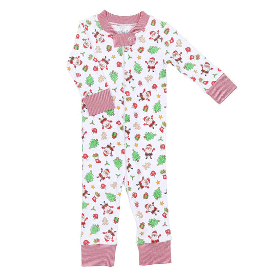 Jolly Holiday Zip Pajamas