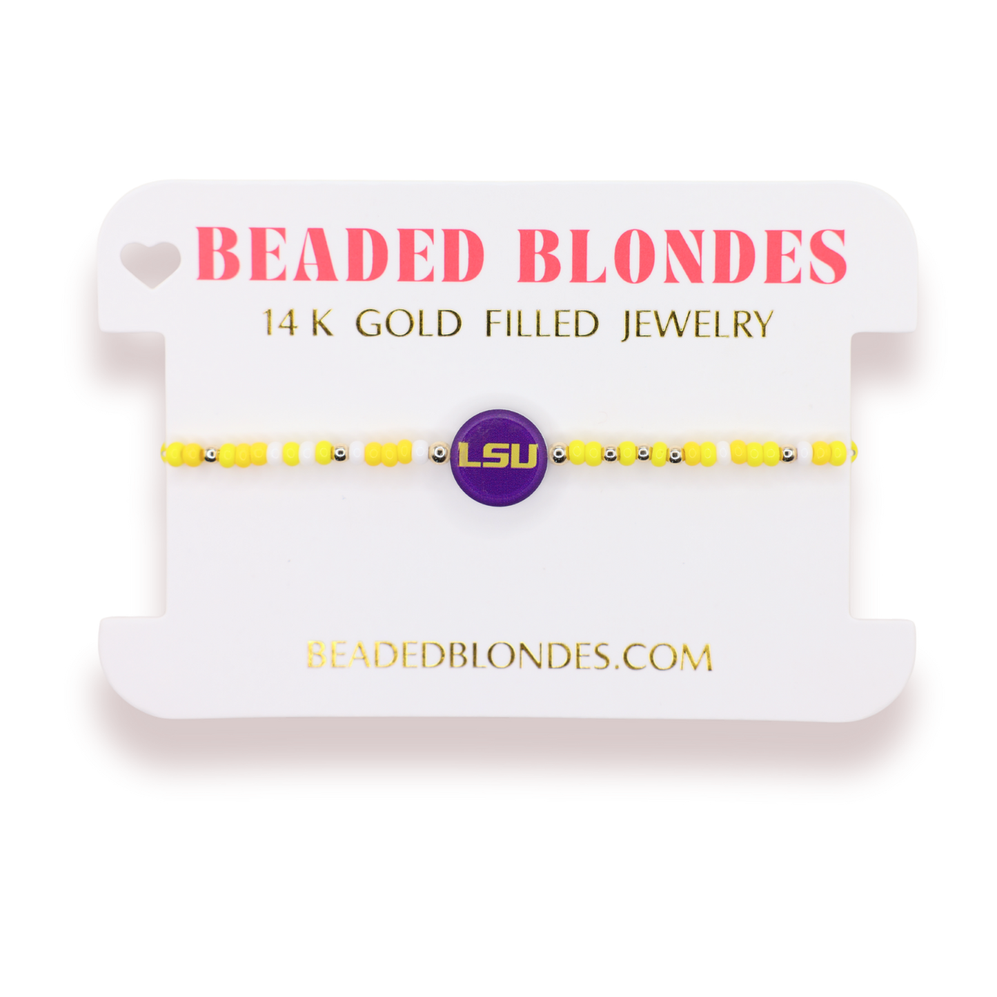 LSU Logo Flip Bracelet: Standard 6.75 Inch