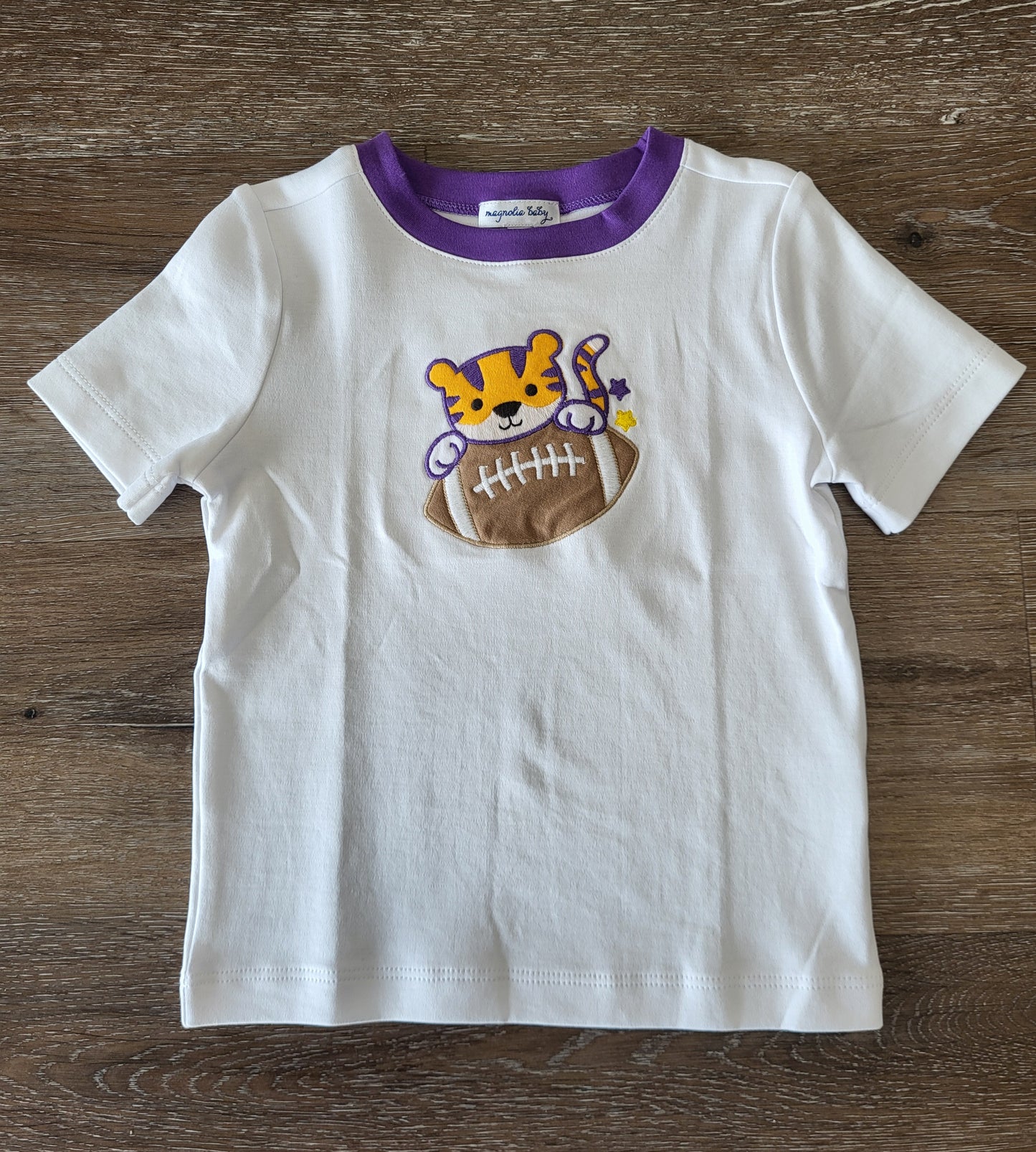Magnolia Baby Tiger Football Applique Shirt