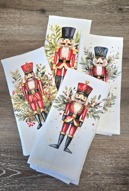 Nutcracker Waffle Tea Towel