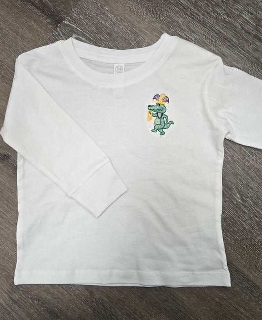 Toddler Alligator Jester Embroidered L/S T-Shirt