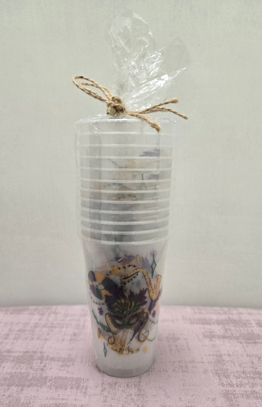 Mardi Gras To Go Cups