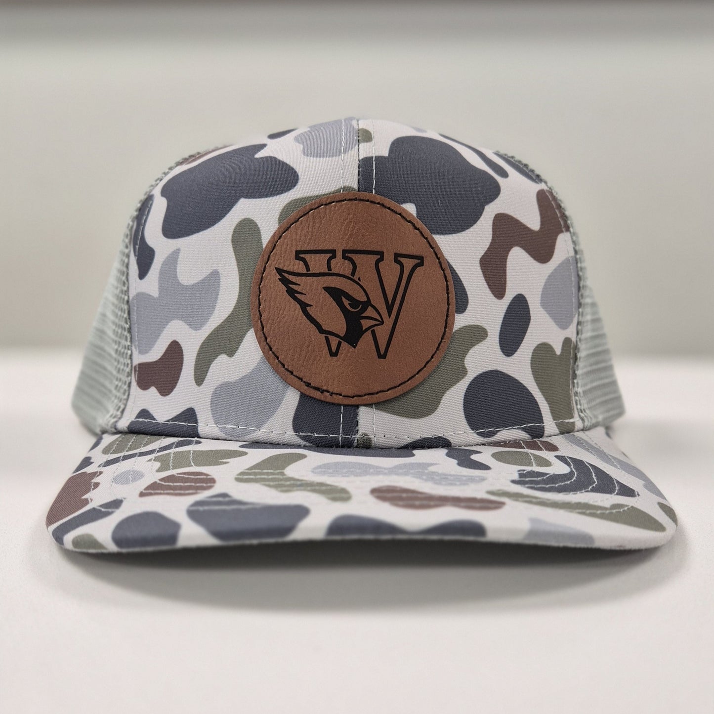 Lost Hat Co. EDW W with Cardinal Leather Patch Hat
