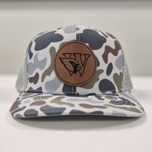 Lost Hat Co. EDW W with Cardinal Leather Patch Hat